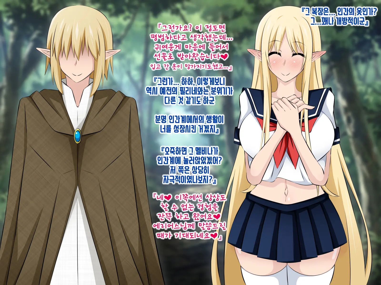 Junketsu Elf No Sennou Netorare Homestay Kouhen | 순결엘프의 세뇌 네토라레 홈스테이 후편